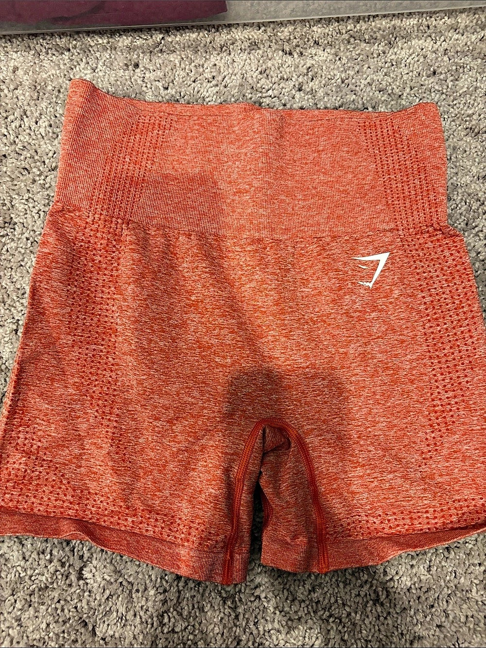GYMSHARK Vital Seamless 2.0 Shorts Orange Small